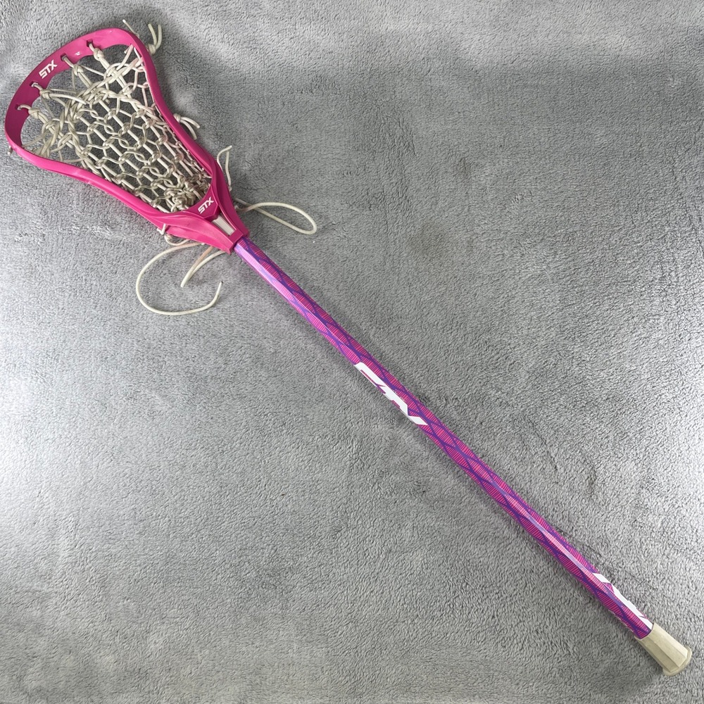 STX Lacrosse Stick Women OS Pink 6000 Crux 100 Complete Mesh Pocket 36"